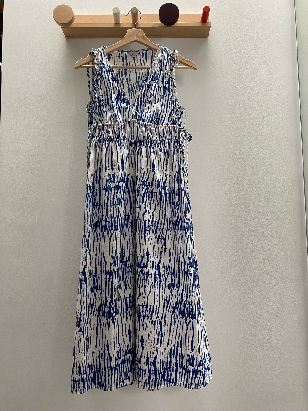 Rails Constantine Blue And White Shibori Print Dress